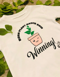 Unisex (Born) Plant based and winning toddler tee
