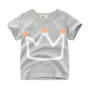 1-9 Years Boys Toddler & Big Kid "Crown The Young King" Tee