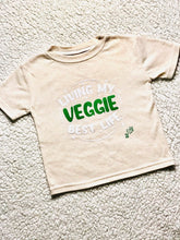 Load image into Gallery viewer, Unisex Toddler &quot;Veggie Best&quot; Tee (Vintage Oatmeal Color)
