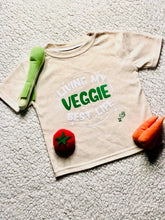 Load image into Gallery viewer, Unisex Toddler &quot;Veggie Best&quot; Tee (Vintage Oatmeal Color)
