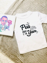 Load image into Gallery viewer, 1-7 Years Unisex Toddler &amp; Big Kid &quot;Pea Diddy &amp; The Yam&quot; Tee
