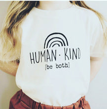 Load image into Gallery viewer, Unisex Toddler &amp; Big Kid “Human Kind “ Tee
